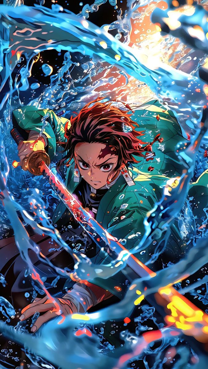 Water Blade Fury – Toile animée dynamique